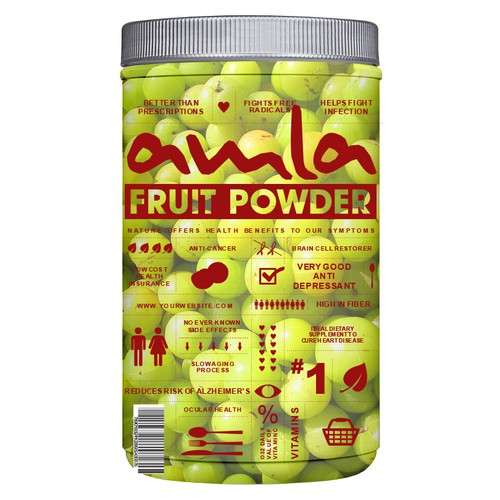 Amla Fruit Powder Label Design by bcra