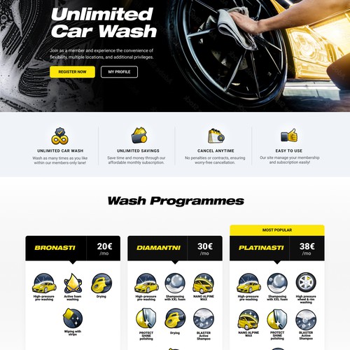 Design Car wash subscription por Playmain