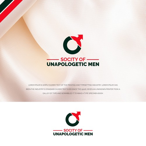 We need a bold,in your face design promoting the unapologetic man! Design by BrandHikes