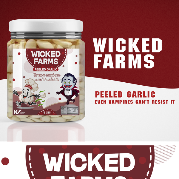  fun label for new garlic product