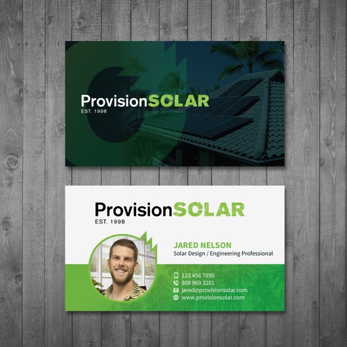 Solar Business Cards Design by Tcmenk