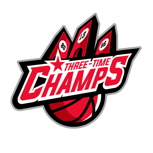 Basketball Logo for Team 'Three-Time Champs' - Your Winning Logo Featured on Major Sports Network Design by Argim