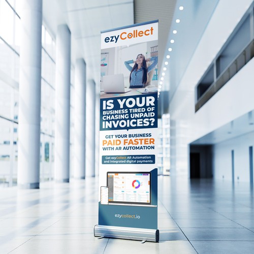 B2B Saas Pull Up Banner for Trade Show Design by icon89GraPhicDeSign