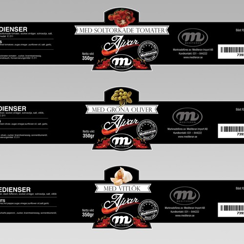 Label production for Ajvar Design by leftyFlashGuy