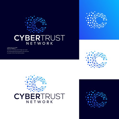 Design for the CyberTrust Network, an innovative platform designed to build trust and change lives Design by sthirteen