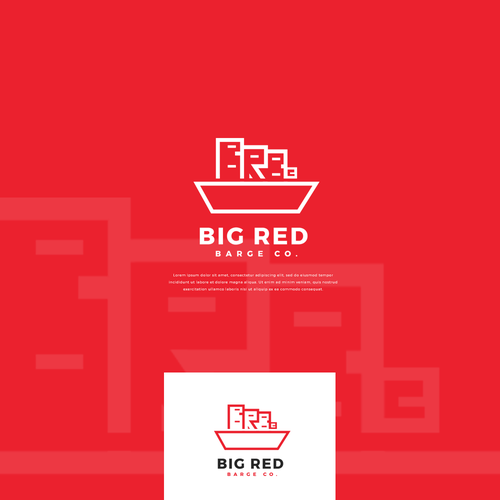 Create the logo for Big Red Barge Company Design by Dzynz