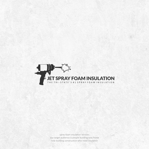 Design a modern logo for a Spray Foam Insulation business. Jet Spray