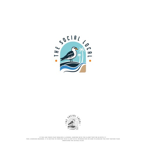 Beachy Clothing Brand Logo Design by smitadesign
