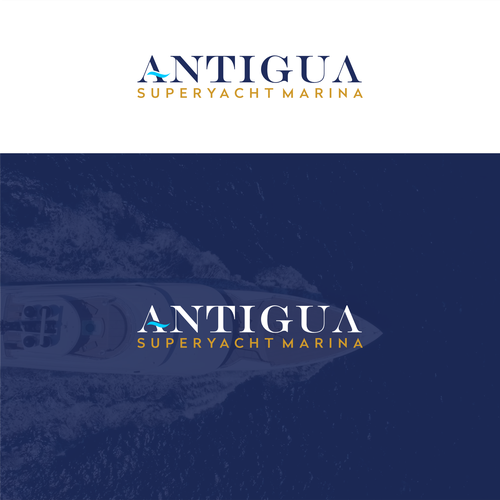Logo for Antigua Superyacht Marina Design by Dee_studio
