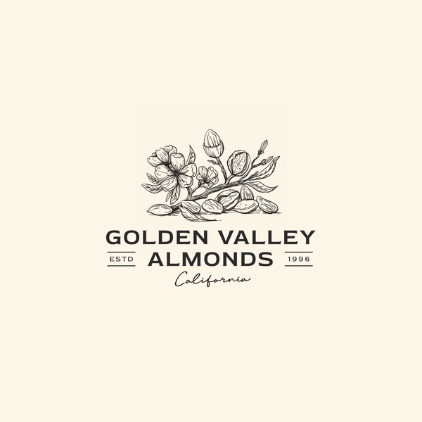 Almond orchard logo