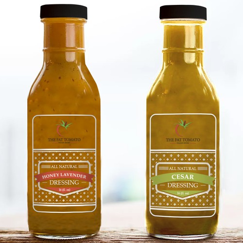Italian Bistro needs a sleek salad dressing label design Product