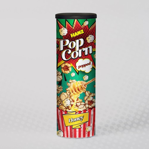 Premium Quality Popped Pop Corn Packaging Design réalisé par Dimario Moretti