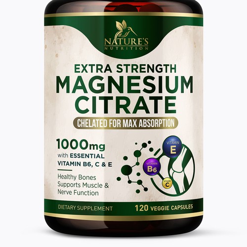 Designs | Premium Magnesium Citrate Design needed for Nature's ...