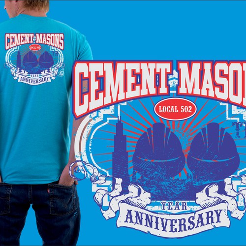 100th Anniversary Cement Masons Local 502 Tshirt contest