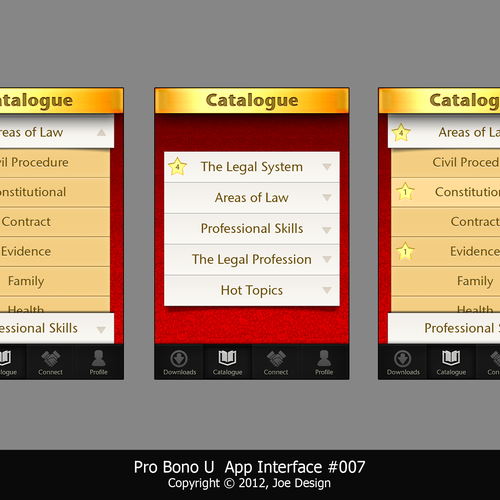 App Design: Legal Education Design por Joekirei