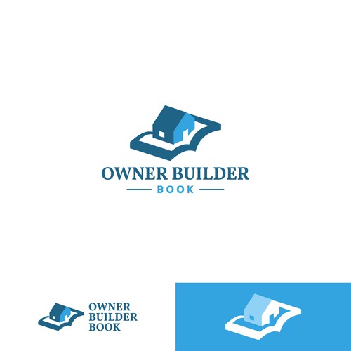 The New Owner Builder Book Logo Design by nuke.art