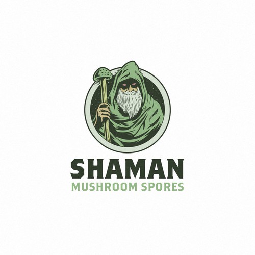 Magic mushroom spore logo for e-commerce business Design by TamaCide