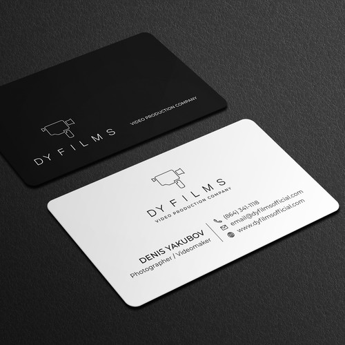 Business card for video production company Design by Galaxiya