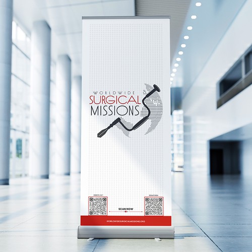 Surgical Non-Profit needs two 33x84in retractable banners for exhibitions Réalisé par Graphic-Emperor