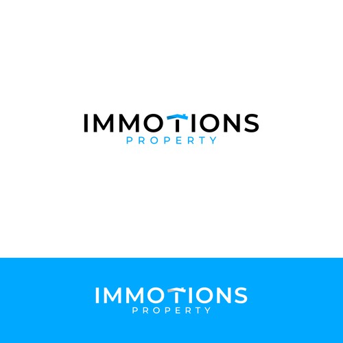 Logo IMMOTIONS PROPERTY Design by Dinaw_Studio