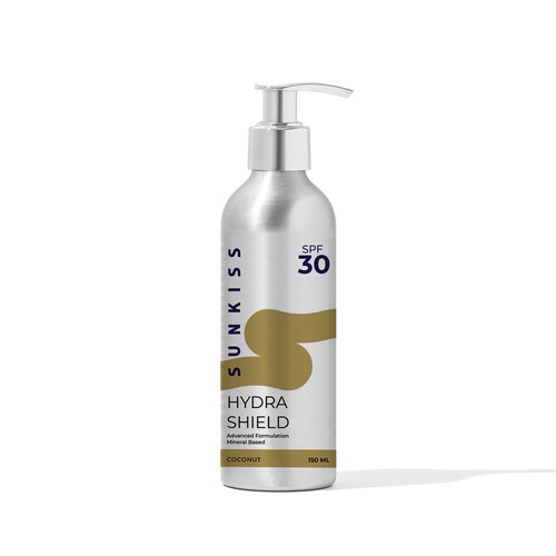 Luxury Sunscreen Label Design by DOOC.design