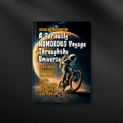 Design an exciting cover, front and back, for a book about the Universe. Design by danc