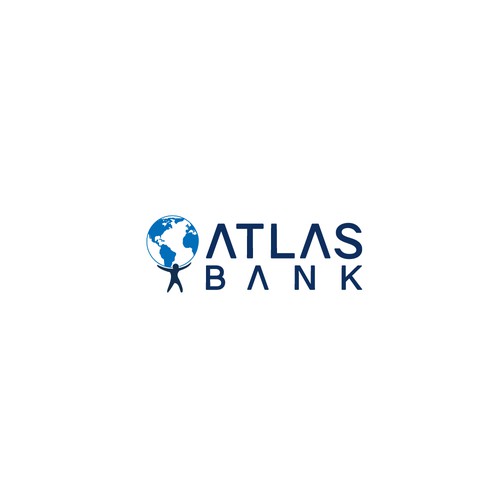 Logo for Atlas Online Bank. Design by bethh