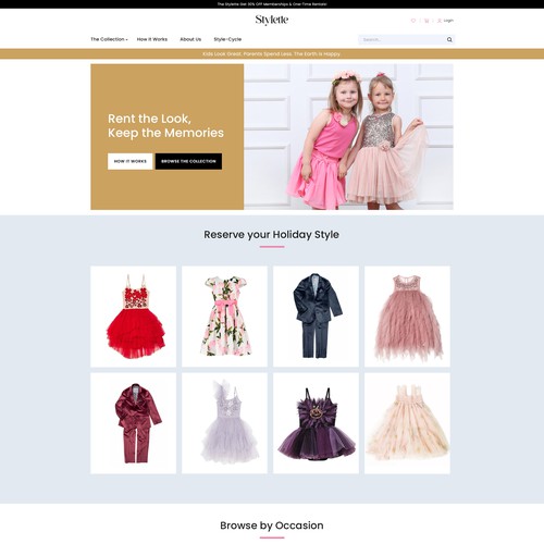 Needed: Cute Kids Clothing Site Redesign Design by Pixelopaque