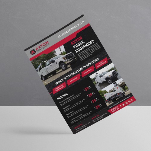 Need a flyer to introduce our new service department Design by Zarabrook