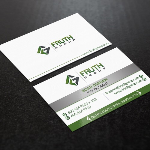 New High Tech Business Cards for High Tech Company Diseño de Nuhan Enterprise IT