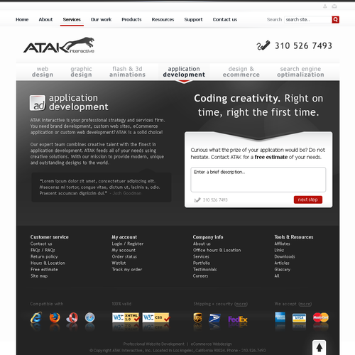 Interactive Services Agency Web Redesign - Award Winner Wanted Design by Netraam