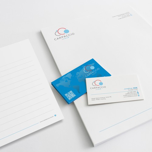 Give more muscle to research with graphic ID for CARPACCIO.cloud Design by DesignsTRIBE