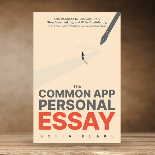 Sharp, fun, upbeat design for a book cover on writing for college applicants Design by praveen007