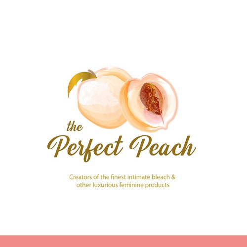 The Perfect Peach! Peach Bleach Logo Design by A_S_design