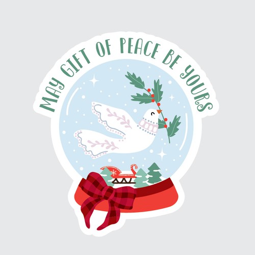 Design A Sticker That Embraces The Season and Promotes Peace Ontwerp door ANA000