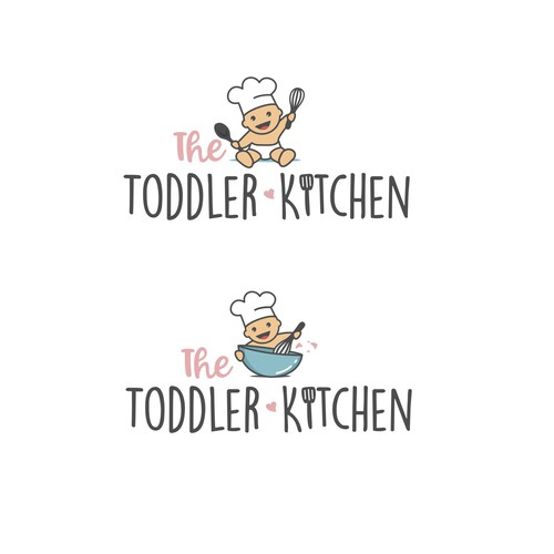 Fun logo for a food blog company focused on toddler and family nutrition and recipes. Design by meryofttheangels77