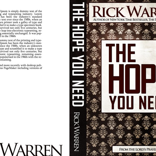 Design Rick Warren's New Book Cover-ontwerp door Clayton Tonna