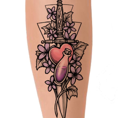 Design a Romeo and Juliet tattoo for a hopeless romantic Design by Lxma