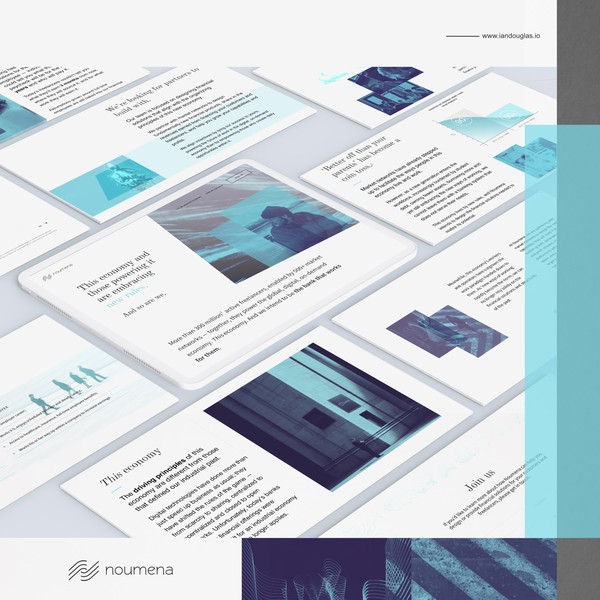 Wordpress landing page for fintech company Noumena