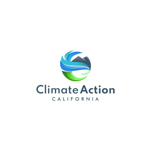 Climate Action California Logo Diseño de eLaeS