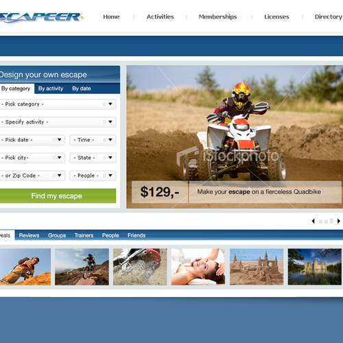 Design di ESCAPEER.COM <--  ;)  --> {a FaceySpacey Web 2.0 Design Contest} di Netraam