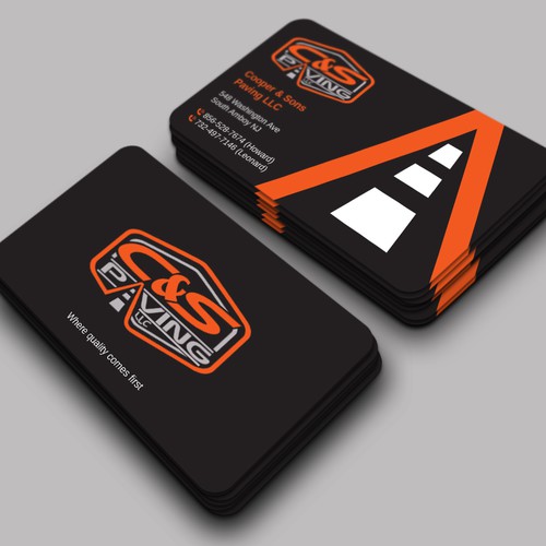 Design We are an asphalt paving company  card with character, style, stands out from everyone nothing bland no white ,add stuff por LAXMI DESIGNHUB