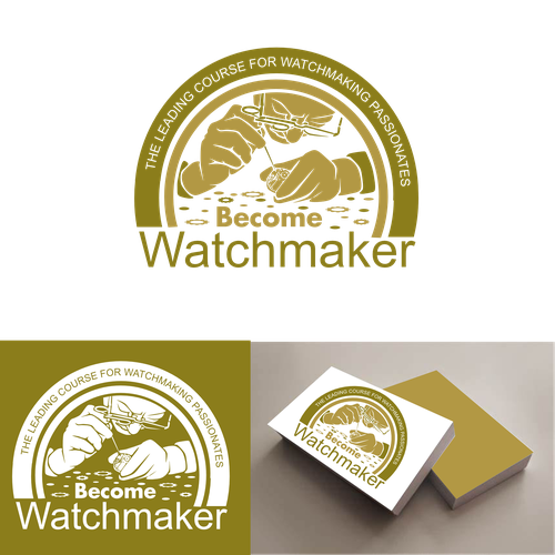 need a logo that attract watchmaking passionate to learn how to become watchmaker Design by scorpionagency