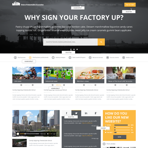 $3000 GUARANTEED !! ****** Just a "homepage" design for the Industrialists Association Réalisé par Filip ⭐️