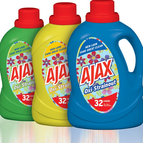 Ajax® Laundry Detergent Packaging Revamp Design by point0works