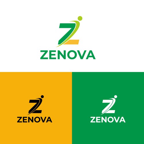Zenova Logo: Revolutionary suite of health and wellness mobile apps Diseño de Arganesia