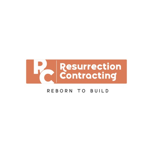 "Reborn To Build" construction company logo. Design by Kshiti Vora