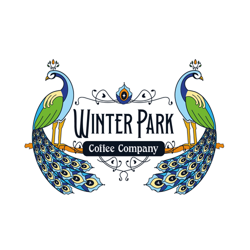 Peacock logo for a coffee company Design por Angiecruz