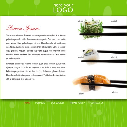 1-3 Page Website Template Design von anndrea