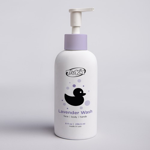 Design a simple, modern, soothing product label for a kids skincare product! Design by EffieK